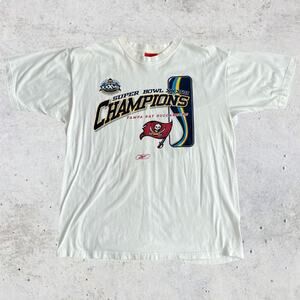 Vintage 2003 Tampa Bay Buccaneers Reebok Champions T-Shirt  Size Large